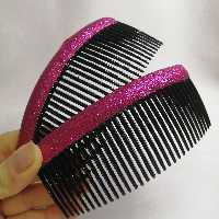 شانه سر اکلیلی 2عددی  رنگ صورتی