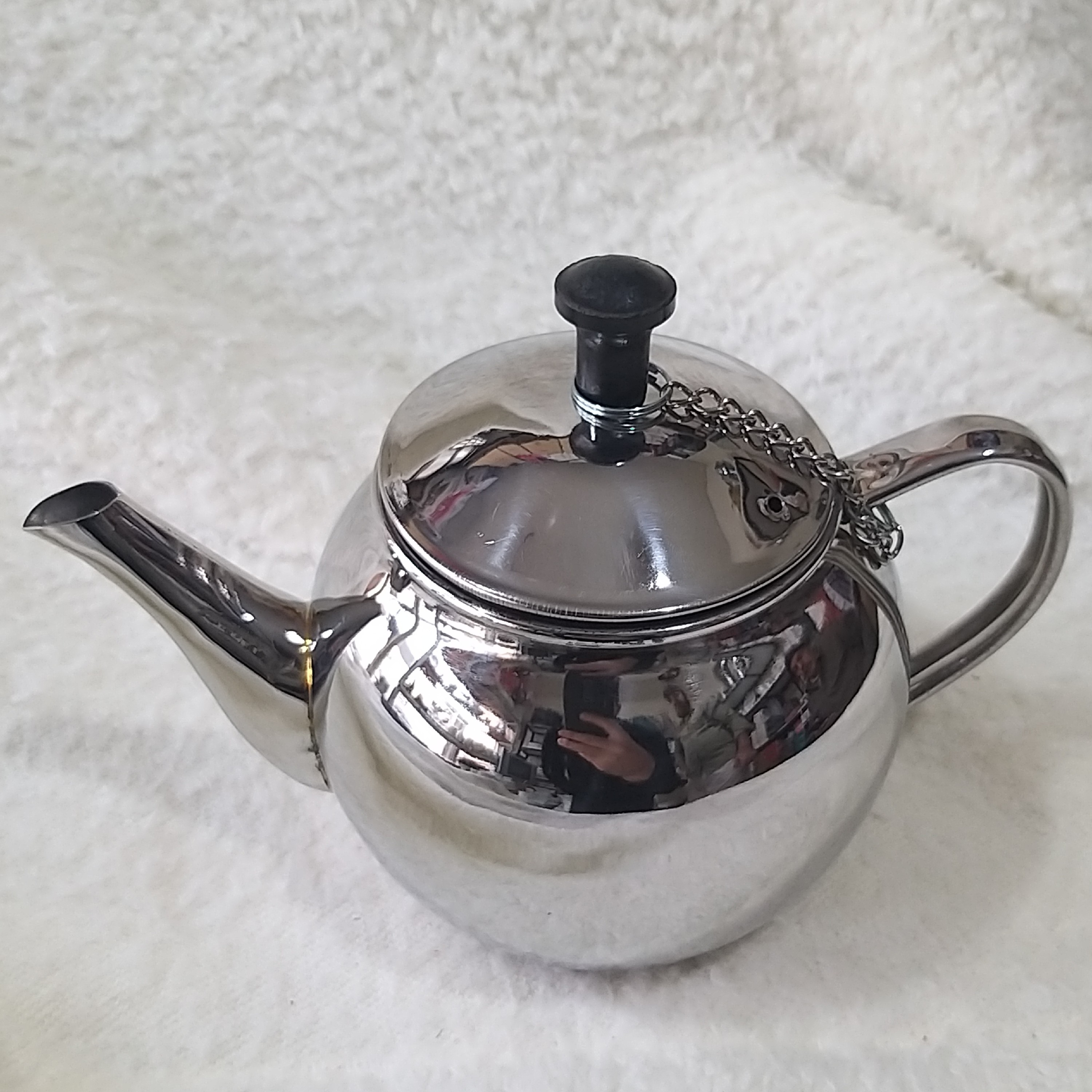 قوری استیل سایز یک لیتری ضخیم شفق استیل