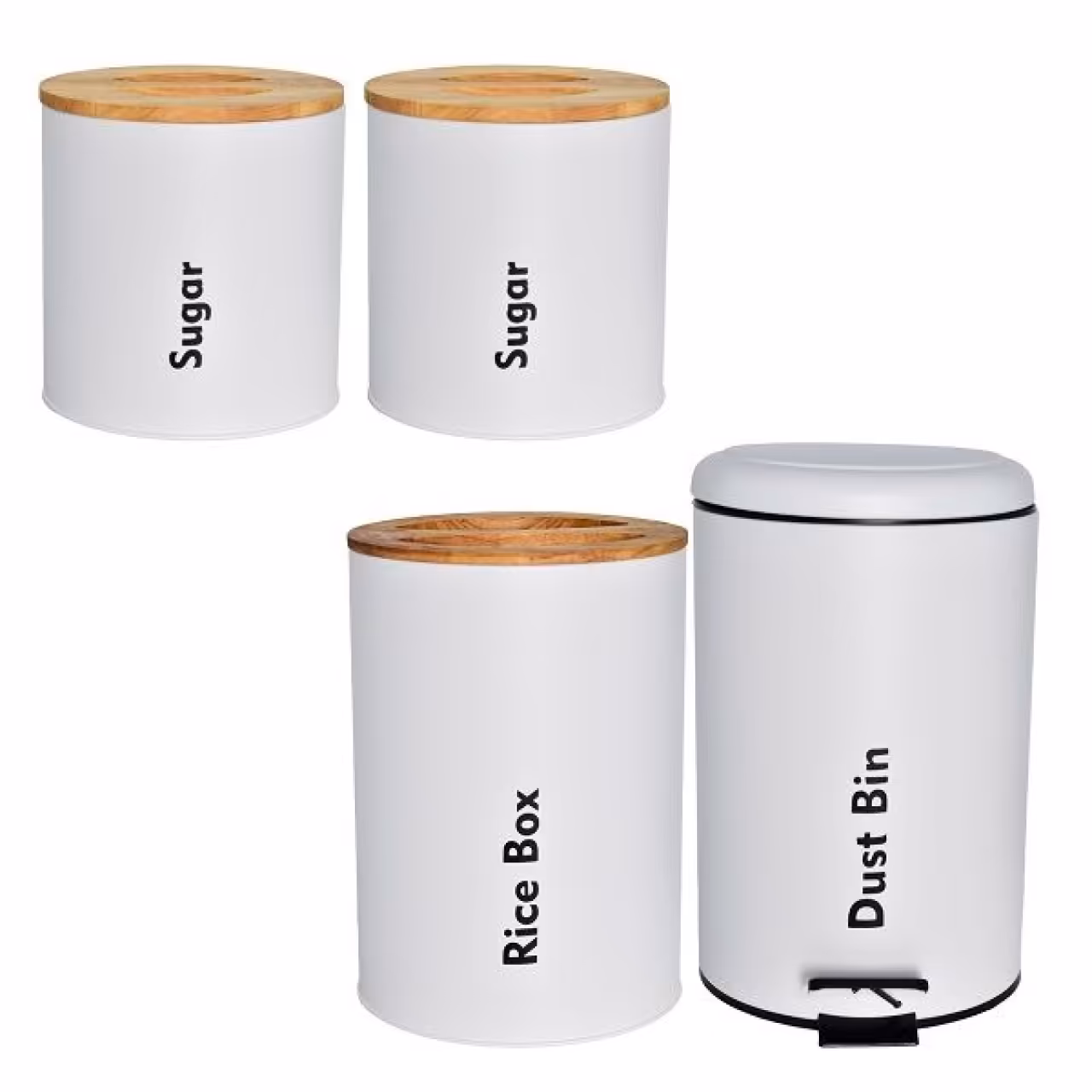 سرویس آشپزخانه 4 پارچه درب بامبو یونیک مدل u80