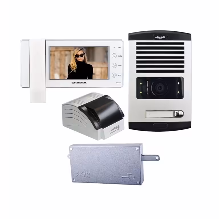 آیفون تصویری الکتروپیک . پک کامل  1  واحدی . مدل 1294 با پنل 1086