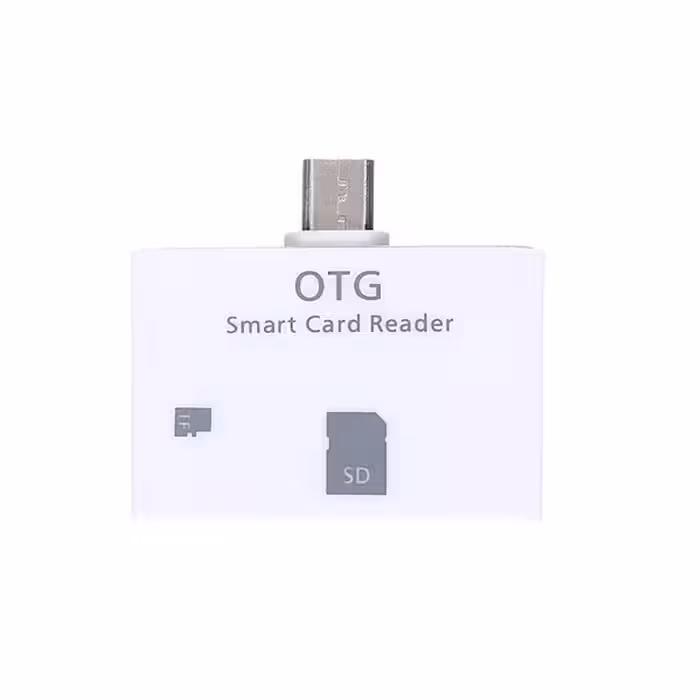 کارت خوان موبایل دو کاره OTG / Micro-USB مدل SmartOTG Smart CardReder Connection kit