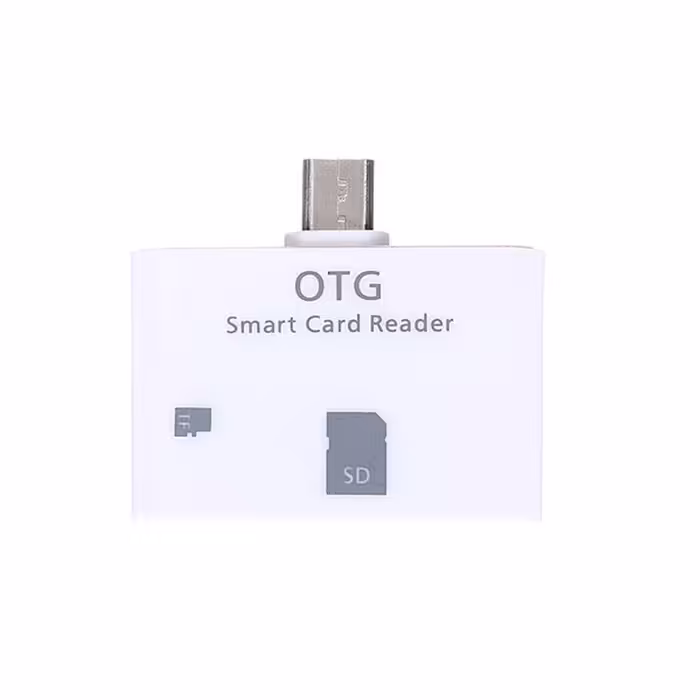 کارت خوان موبایل دو کاره OTG / Micro-USB مدل SmartOTG Smart CardReder Connection kit