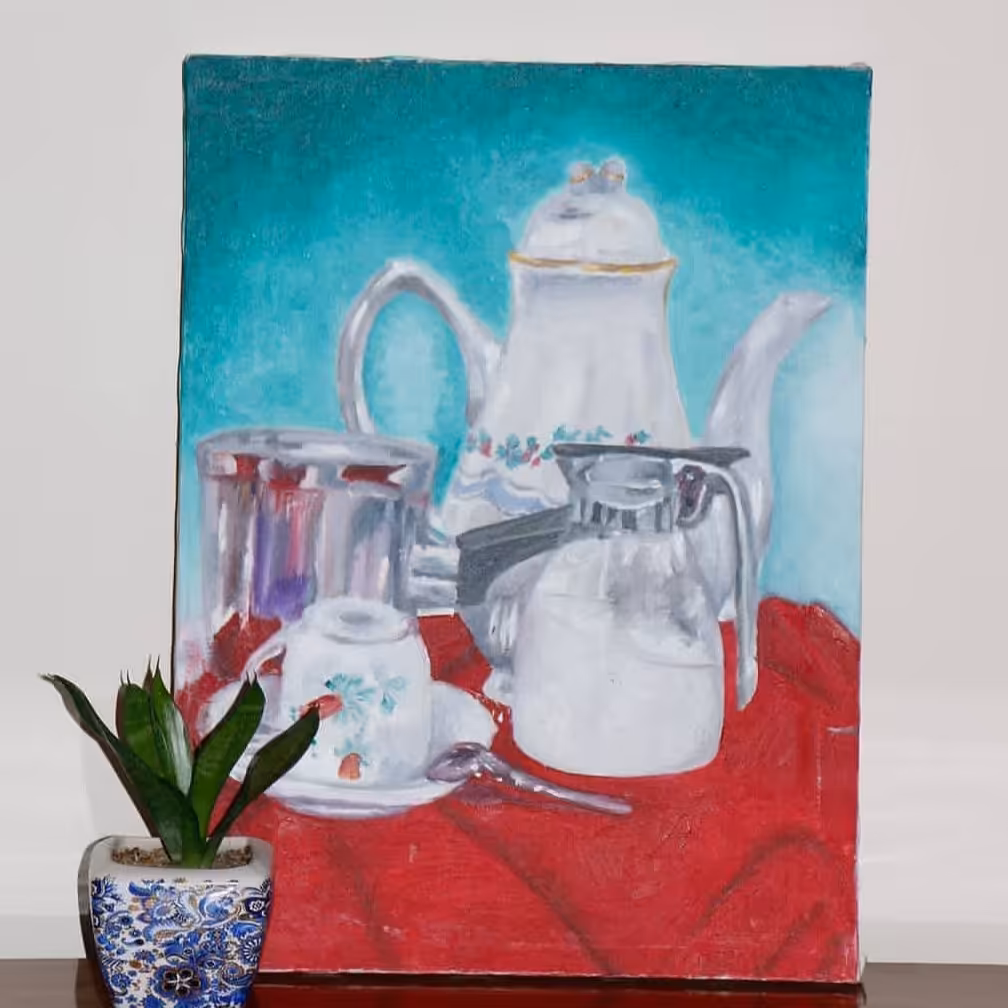 تابلو نقاشی رنگ روغن آشپزخانه لاکچری سایز 30 در 40 