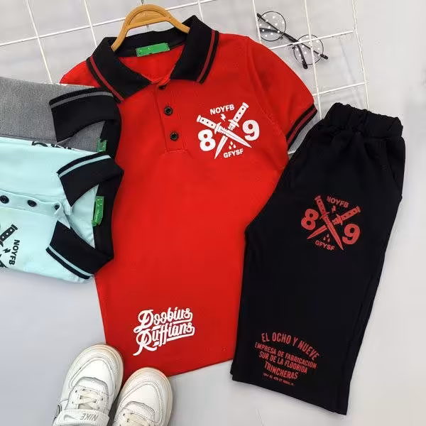 تیشرت شلوارک پسرانه سایز 50 و 55
کد 8753z