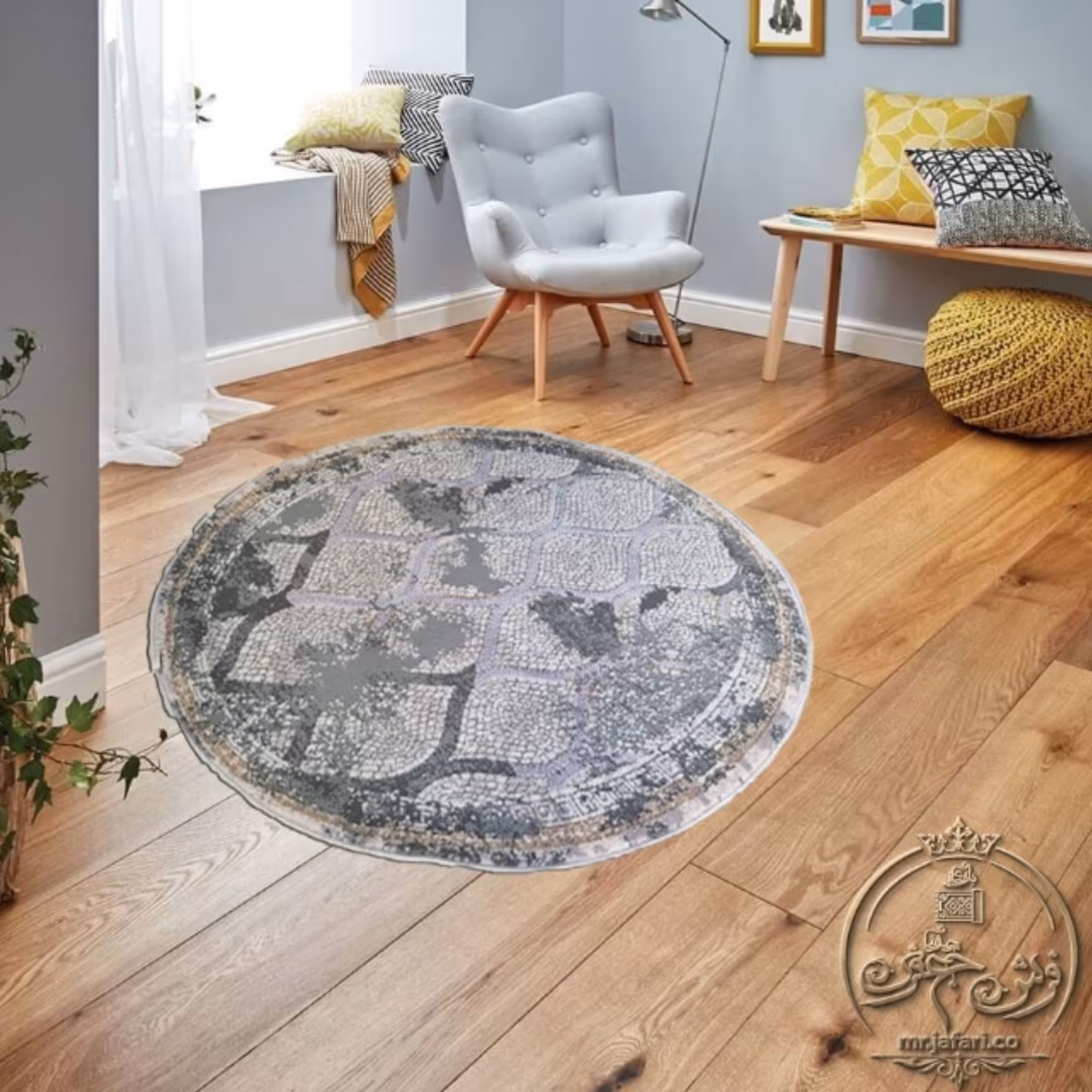فرش گرد زیبا