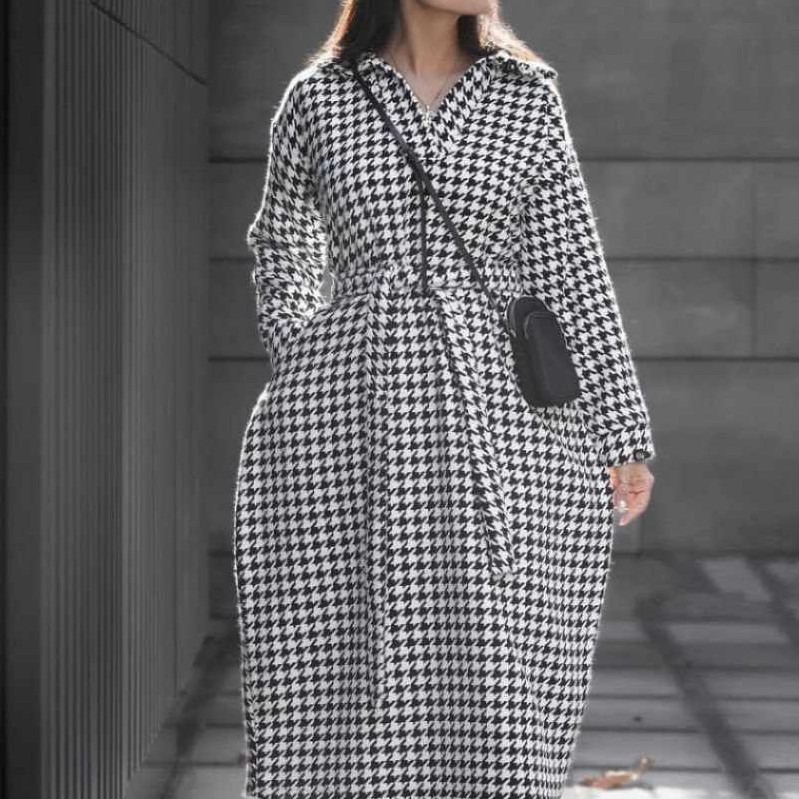 پالتو پاییزه مدل سودا جنس پارچه پشمی سایز بندی 38تا50 قد 125 