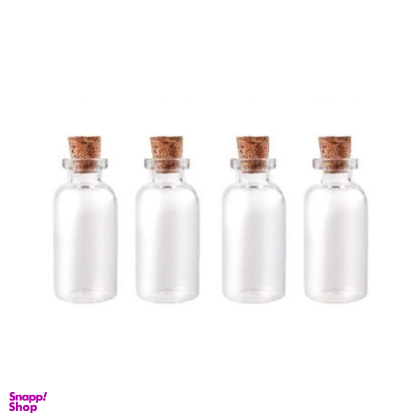 بطری دکوری طرح ساده کد 5512 بسته 4 عددی