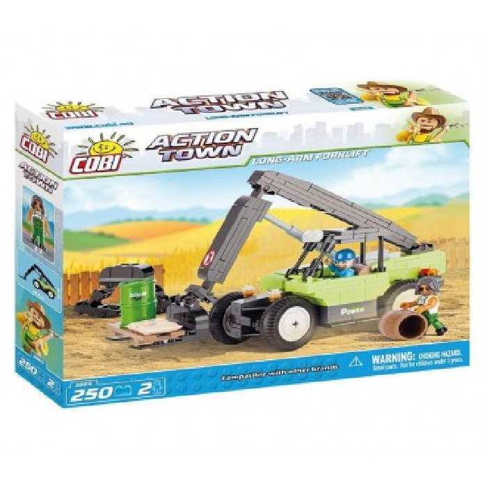 اسباب بازی ساختنی مدل زندگی شهری- لیفتراک Cobi Action Town Long Arm Forklift