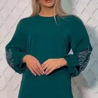 شومیز کرپ الیزه گرم بالا مدل تینا - کد 283