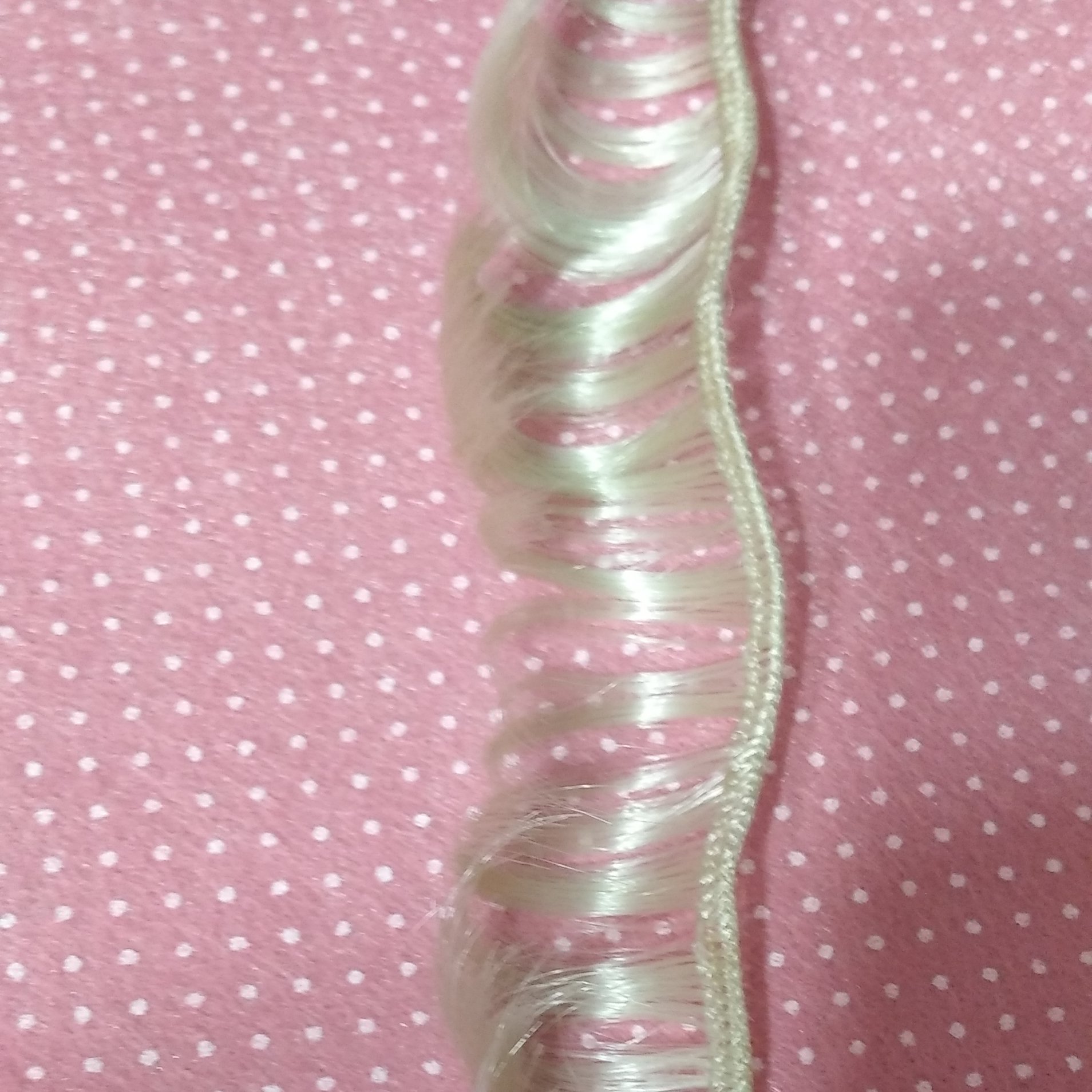 موی عروسک پسر رنگ استخوانی 1بسته