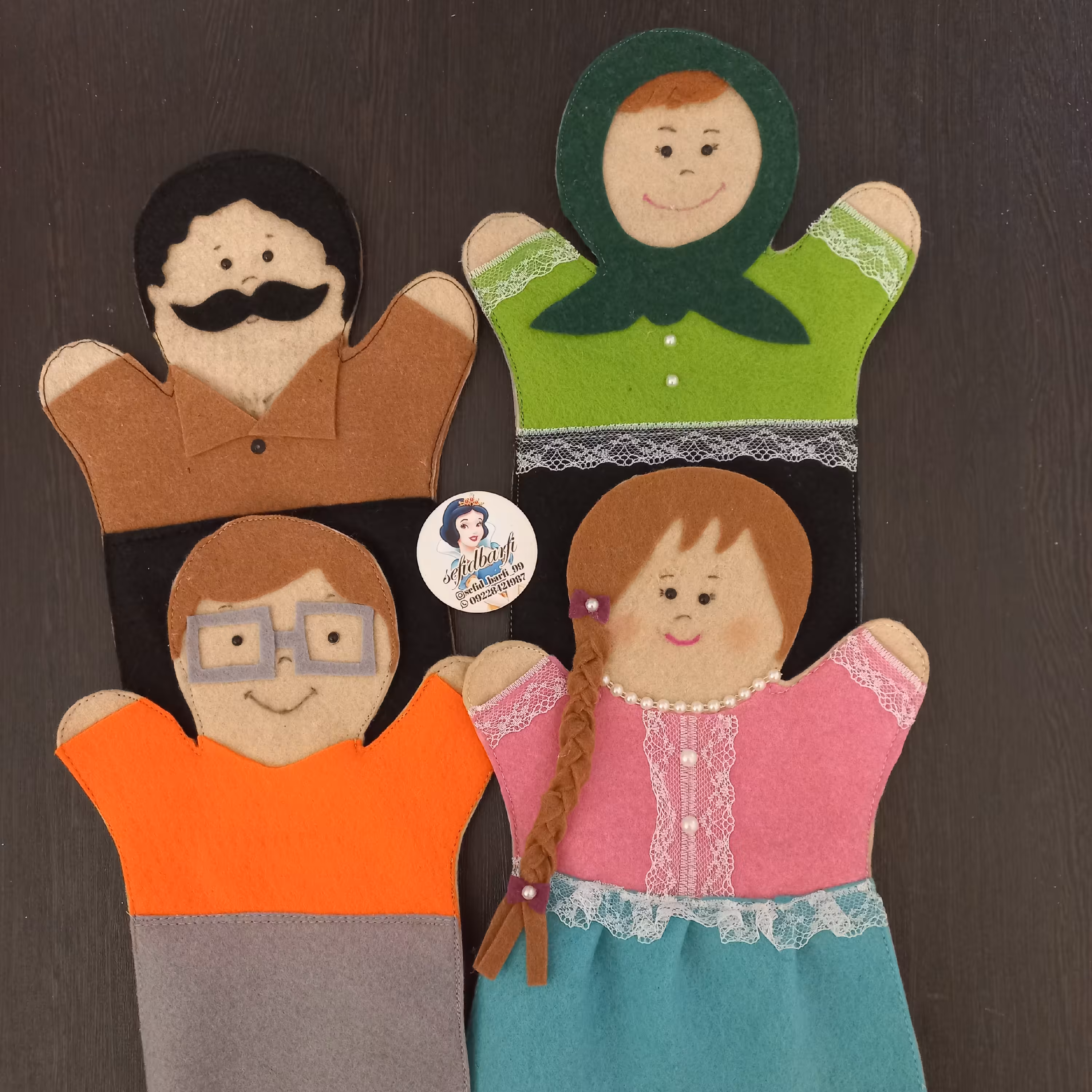 عروسک دستی خانواده 4 نفره