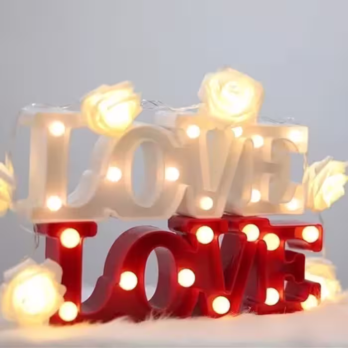 آباژور پلکسی لاو Love قرمز