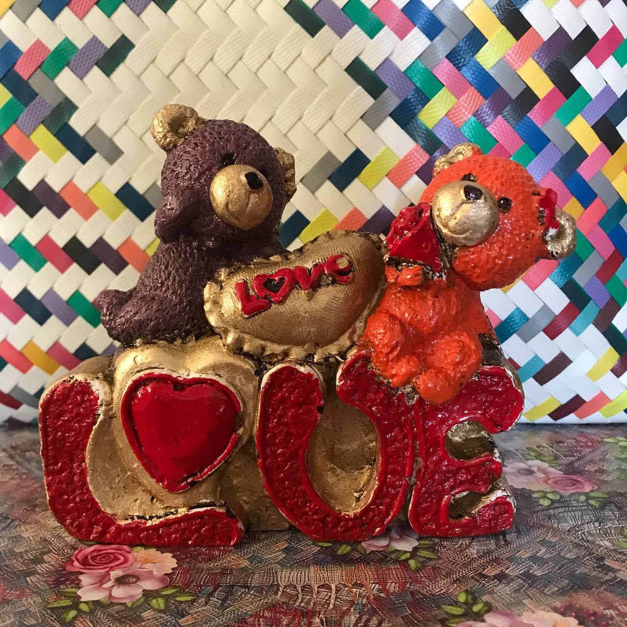 مجسمه دکوری  - مسجمه - مجسمه دکوری زیبا - مجسمه - مجسمه رنگی - مجسمه خرس