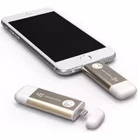 آدام المنتس فلش مموری لایتنینگ مدل iKlips با ظرفیت 32 گیگابایت طلایی - Hiapple.ir