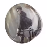 آینه جیبی خندالو طرح لیوای انیمه اتک آن تایتان Attack on Titan مدل تاشو کد 18530