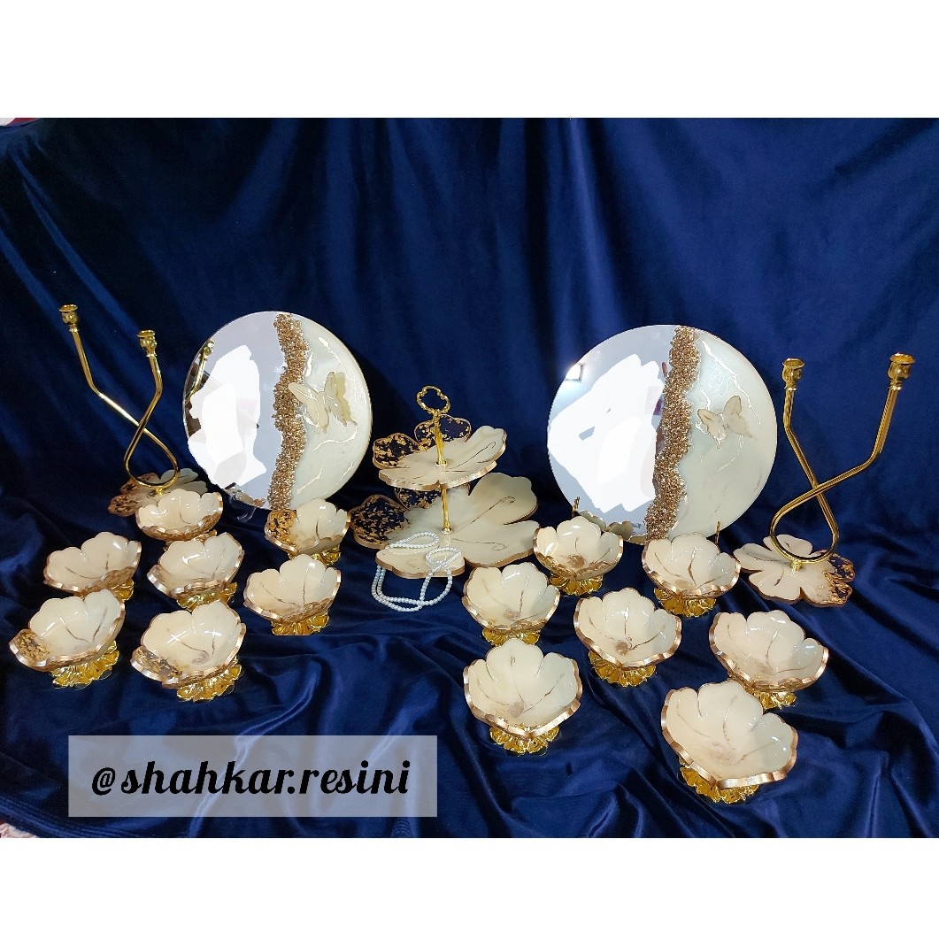 هفت سین زیبای کرم طلایی مناسب همه سلیقه ها و ست با تمام رنگبندی دکوراسیون شما،سفارشی ساز