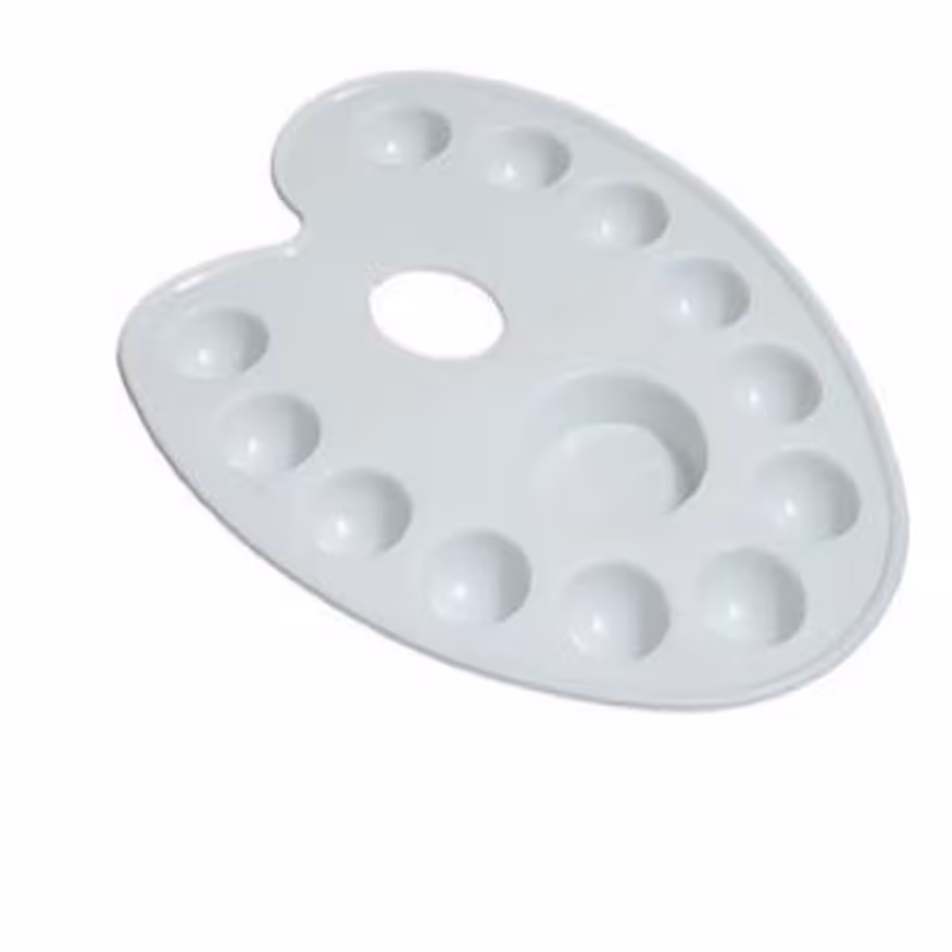 پالت رنگ مدل تخم مرغی مخصوص رنگ گواش(آبرنگ)12خانه