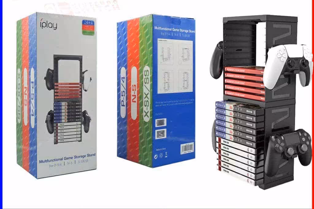 خرید استند دیسک بازی ای پگا IPEGA Multfunctional Game Storage Stand با بهترین قیمت