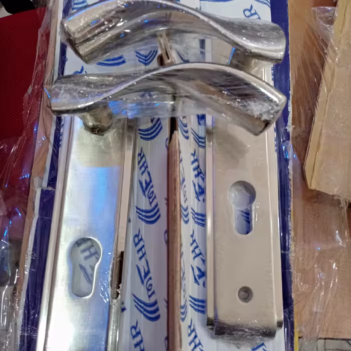 دستگیره قفل درب چوبی 2 عددی