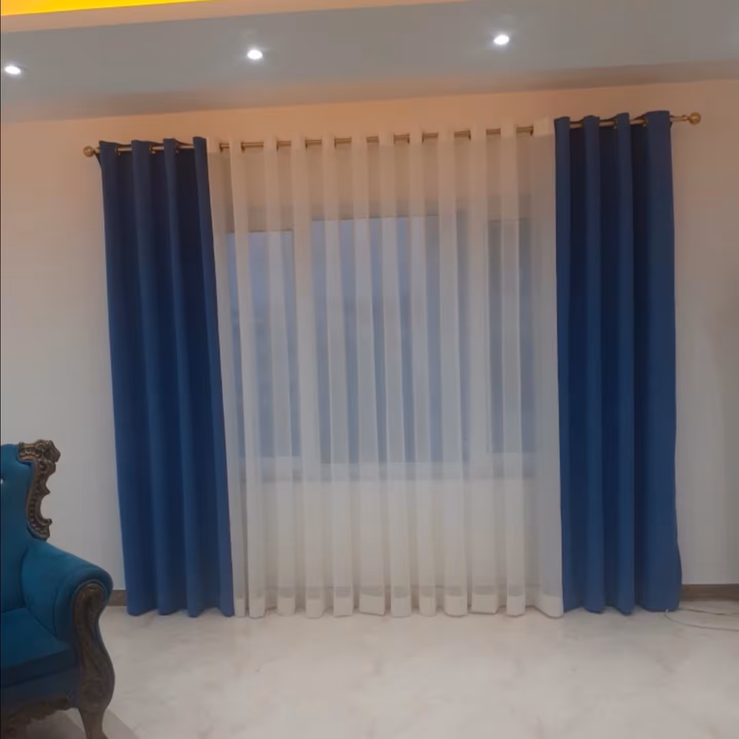 پنل مخمل فرانسوی مناسب دستک و یا تمام پرده با سه متر عرض و دوخت رایگان