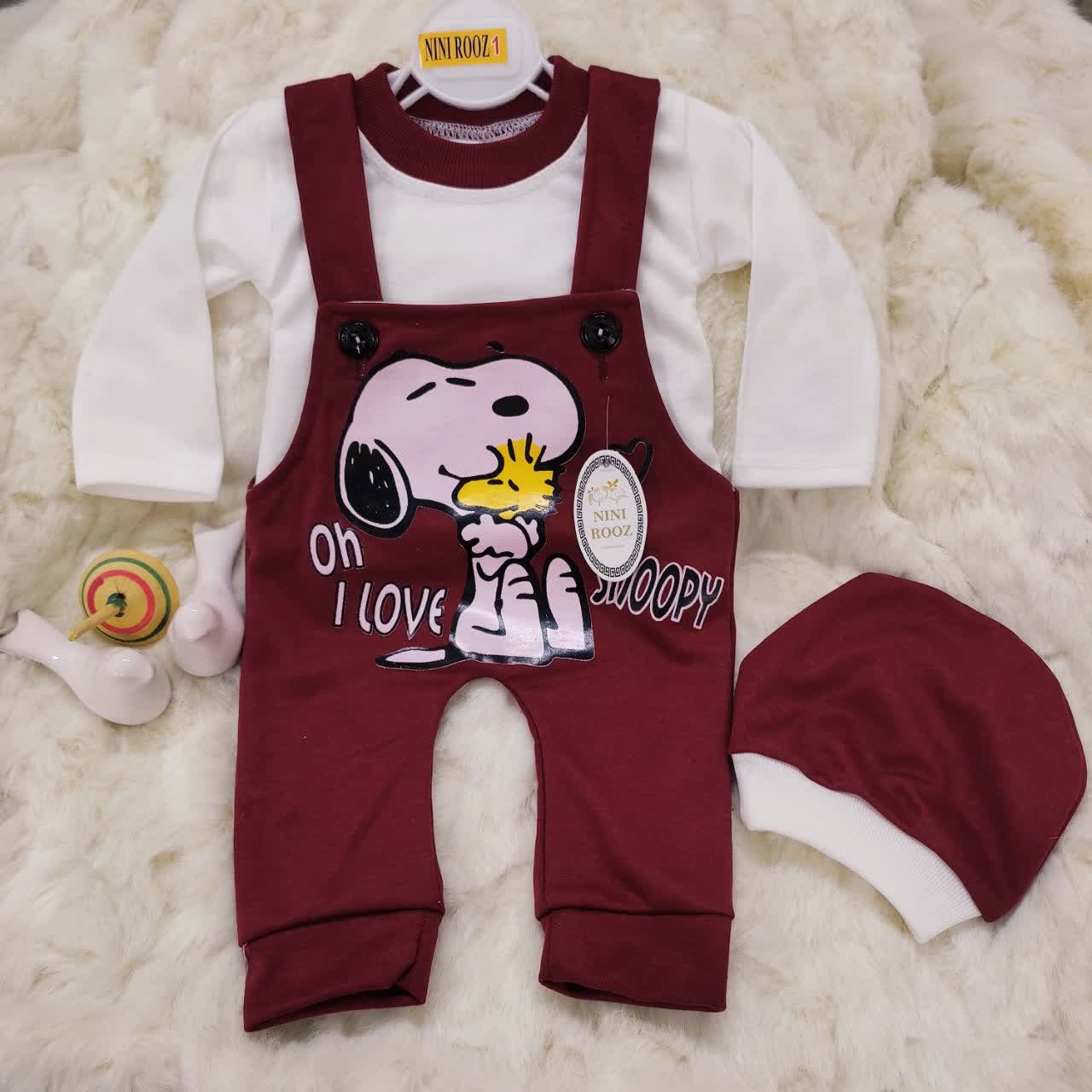 پیش بندی نوزادی سرهمی سه تکه