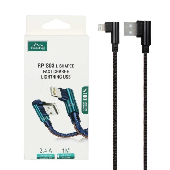کابل تبدیل USB به lightning مدل RP-S03 L طول 1متر