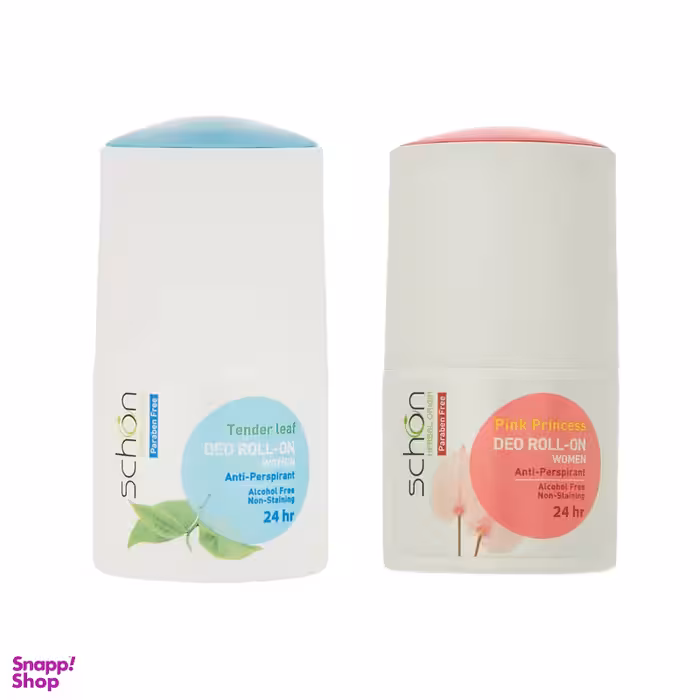 رول ضد تعریق زنانه شون مدل Tender Leaft حجم 50 میلی لیتر به همراه رول ضد تعریق زنانه مدل Pink Princess