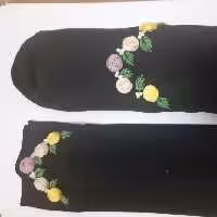 ست جوراب و ساق دست گلدوزی شده 