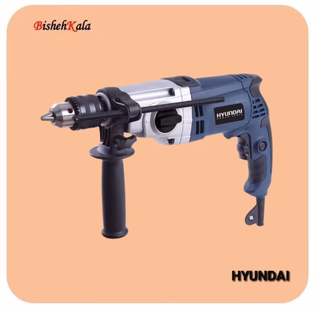 دریل گیربکسی دو سرعته 850 وات HYUNDAI هیوندای مدل HP8524-ID