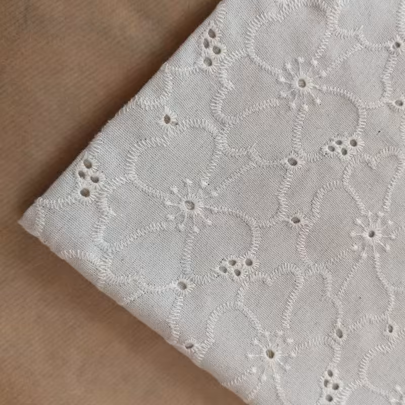 پارچه لنین گلدوزی