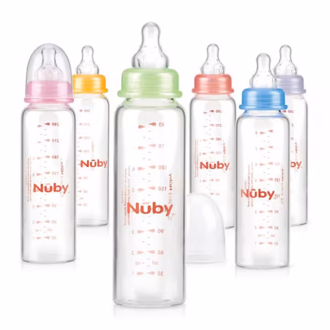 شیشه شیر پیرکس 240 میل نابی NUBY 1179