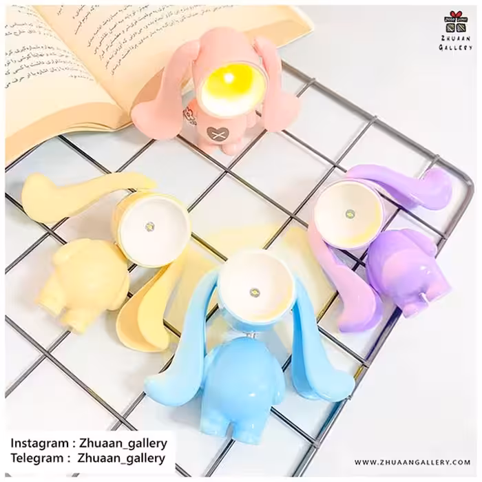 مینی چراغ مطالعه طرح خرگوش گوش دراز