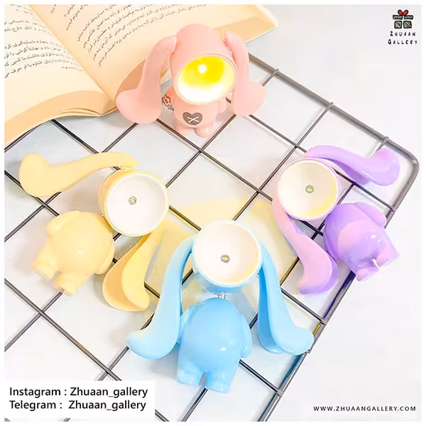 مینی چراغ مطالعه طرح خرگوش گوش دراز