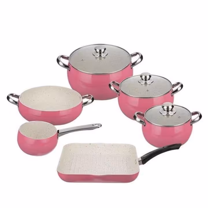 سرویس پخت وپز 9 پارچه عروس مدل دیپلمات