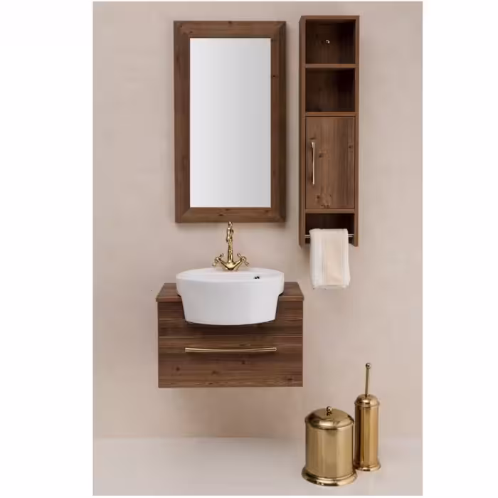 ست روشویی کابینتی مدل ویولت چوبی