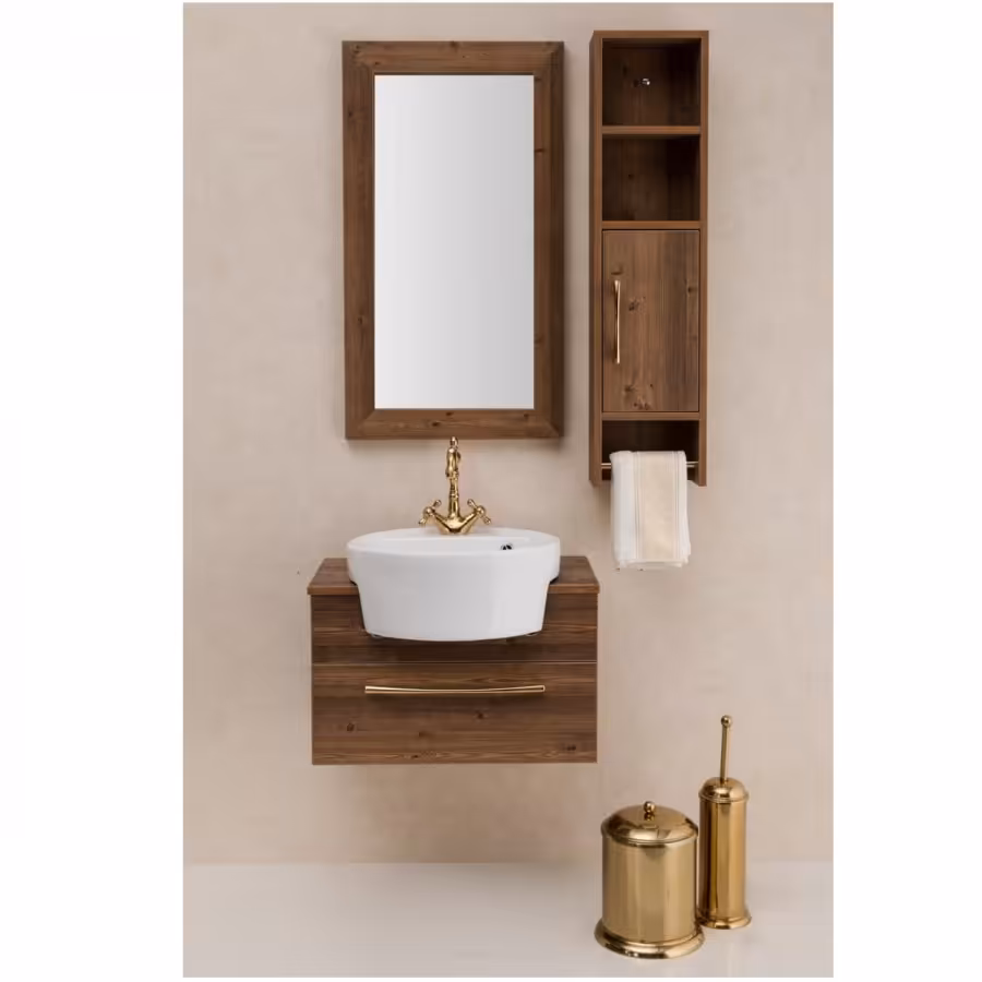 ست روشویی کابینتی مدل ویولت چوبی
