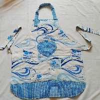 پیشبند آشپز خونه گارسونی سفارشی  4لایه یک لایه پشم شیشه یک لایه مشما 2لایه پارچه کتان نخ