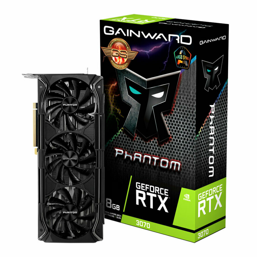کارت گرافیک گینوارد GeForce RTX 3070 Phantom  GS 8GB LHR