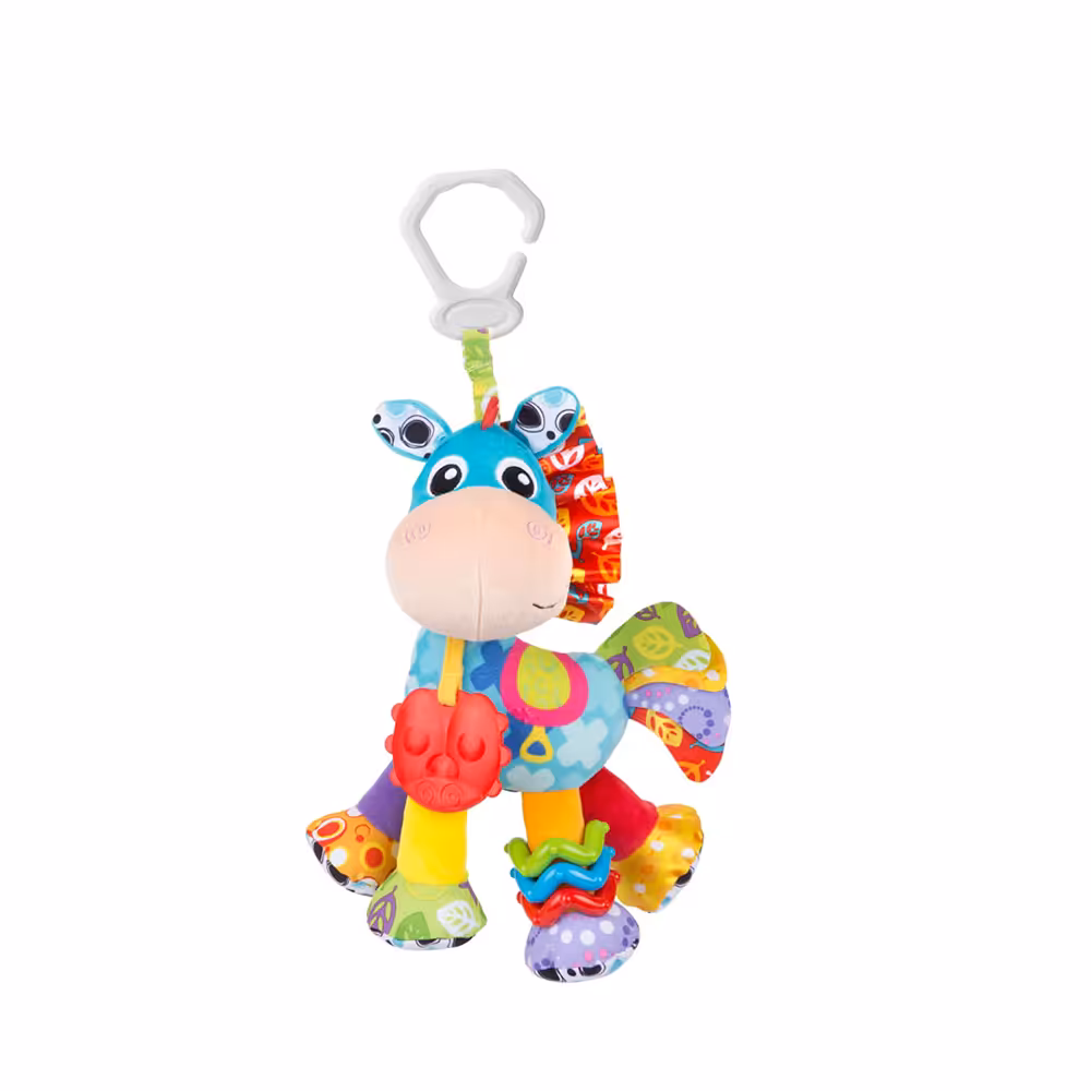 آویز جغجغه ای پلی گرو playgro طرح اسب شاخ دار
