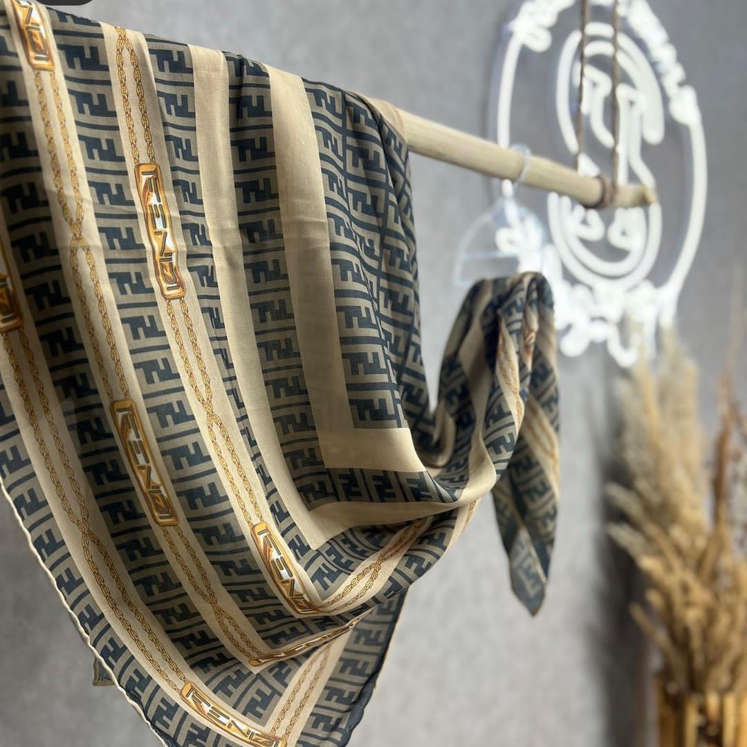 روسری سوپر نخ قواره 100 تکرنگ