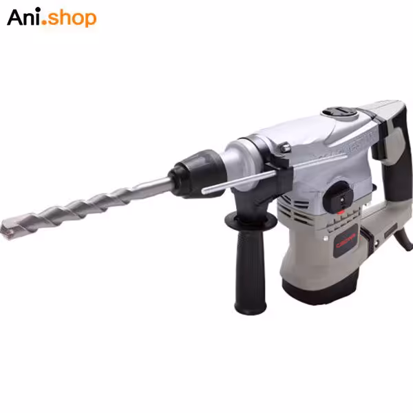دریل بتن کن کرون دو حالته 38 میلی متر 1250 وات 4 شیار با قلم و مته کد CT18056
