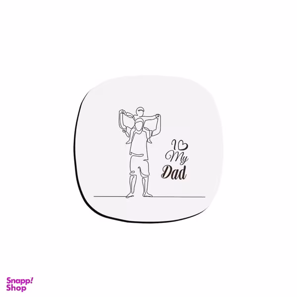 زیر لیوانی ترمه طراحان ایده مدل عاشقاتم پدر کد CFP1834