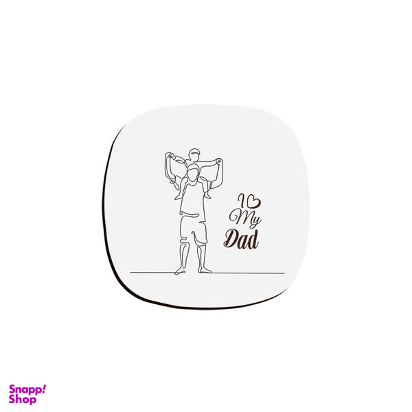 زیر لیوانی ترمه طراحان ایده مدل عاشقاتم پدر کد CFP1834