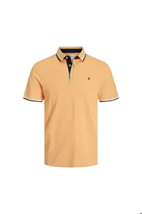 تی شرت یقه پولو نارنجی مردانه جک و جونز پائولوس کلاسیک گردنبند Jack Jones Jack &amp; Jones