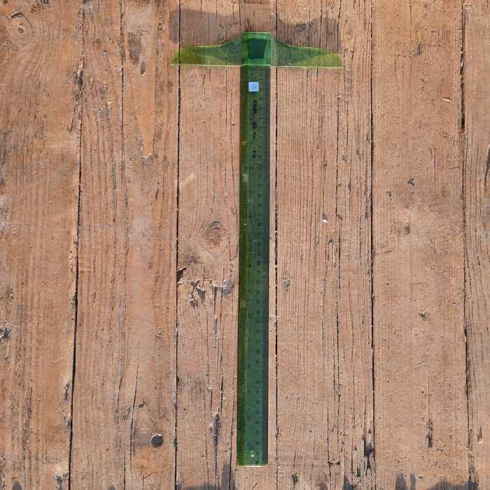 خط کش تی ( خط کش T )  ثابت مارک فابل 40 سانتیمتر سبز رنگ