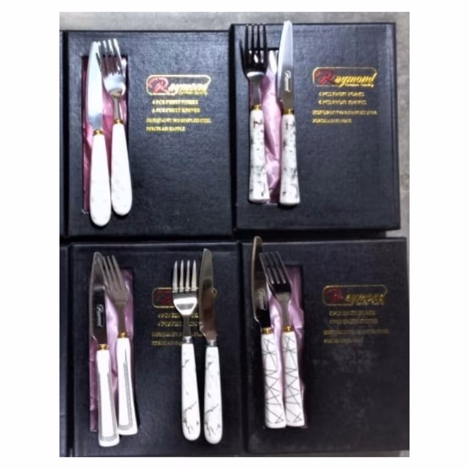 کارد چنگال دسته سرامیکی مارک ریموند کیفیت بالا 