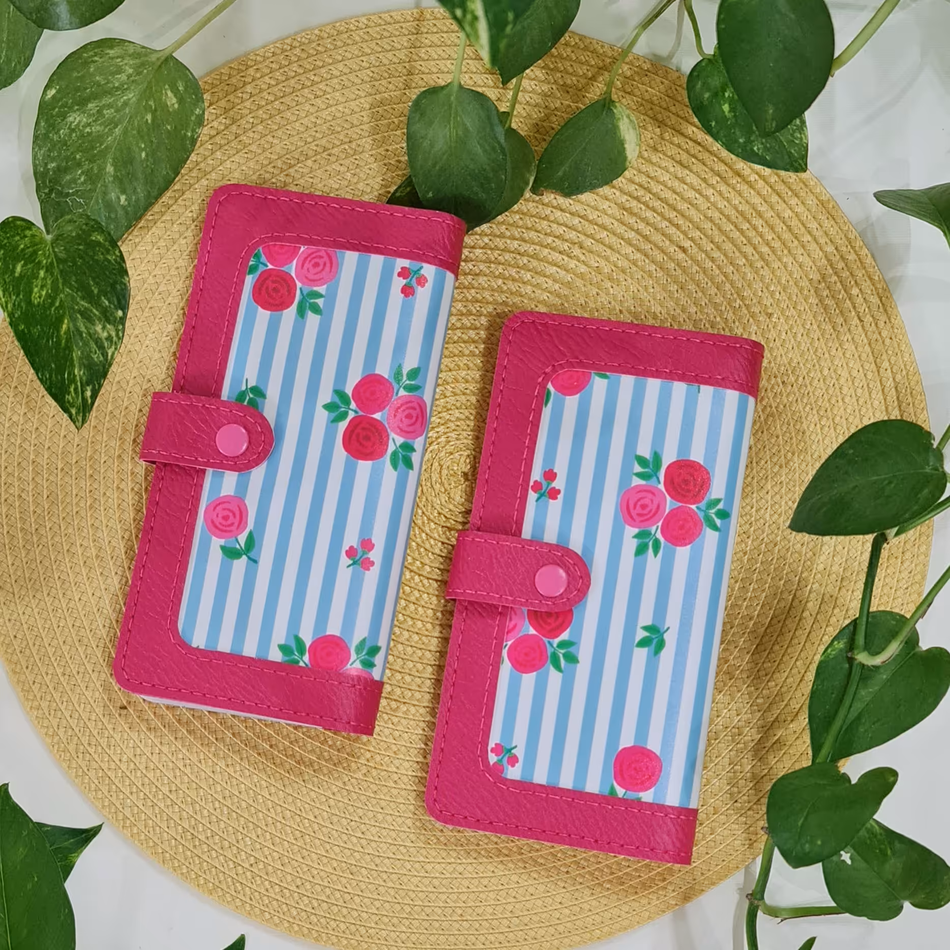 کیف پول فانتزی طرح گل رز