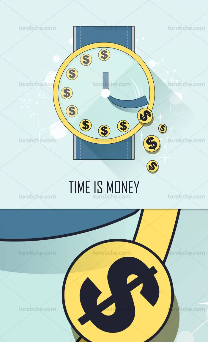 وکتور مفهومی وقت طلاست | گرافیک با طعم تربچه