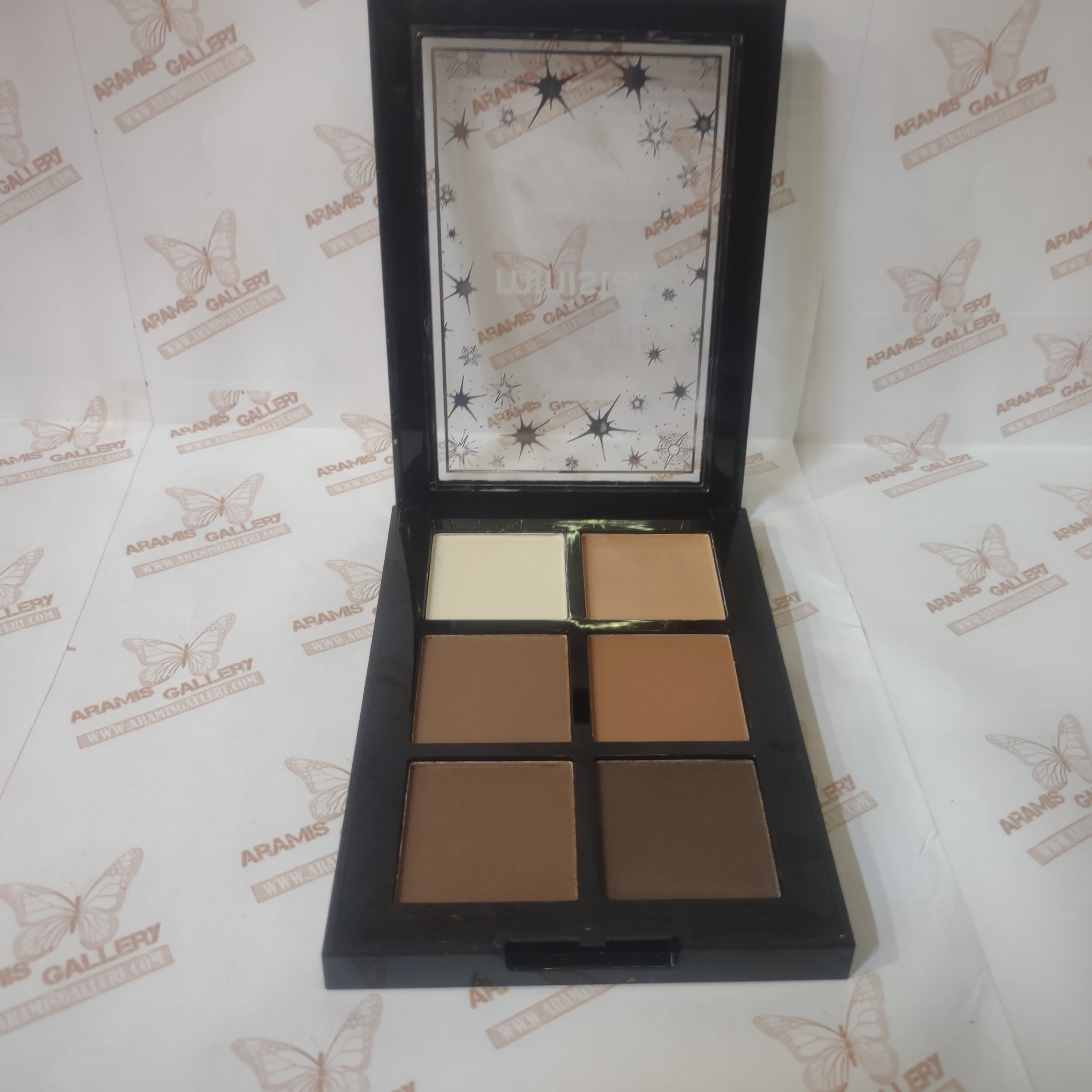  سایه ابرو 6 رنگ مات برند مینی استار شماره4 قابل استفاده بعنوان کانتور پودری