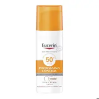 ضد آفتاب سی سی کرم‌ آرایشی اوسرین EUCERIN مدل ضد چروک PHOTOAGING با SPF 50 حجم 50 میل | رنگ مدیوم (گندمی)